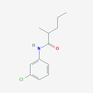 molecular formula C12H16ClNO B3954315 N-(3-chlorophenyl)-2-methylpentanamide 