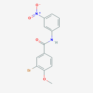 molecular formula C14H11BrN2O4 B3954335 3-bromo-4-methoxy-N-(3-nitrophenyl)benzamide 