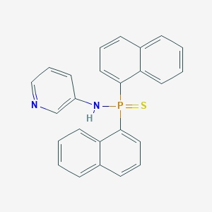 molecular formula C25H19N2PS B395434 P,P-di(1-naphthyl)-N-(3-pyridinyl)phosphinothioic amide 