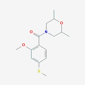 4-[2-methoxy-4-(methylthio)benzoyl]-2,6-dimethylmorpholine