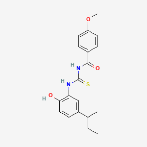 N-{[(5-sec-butyl-2-hydroxyphenyl)amino]carbonothioyl}-4-methoxybenzamide