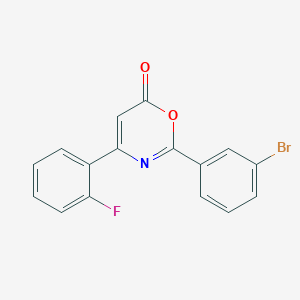 2-(3-bromophenyl)-4-(2-fluorophenyl)-6H-1,3-oxazin-6-one