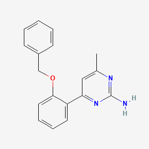 4-[2-(benzyloxy)phenyl]-6-methylpyrimidin-2-amine