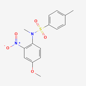 molecular formula C15H16N2O5S B3954473 N-(4-methoxy-2-nitrophenyl)-N,4-dimethylbenzenesulfonamide 