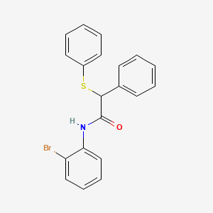 molecular formula C20H16BrNOS B3954493 N-(2-bromophenyl)-2-phenyl-2-(phenylthio)acetamide 