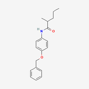 N-[4-(benzyloxy)phenyl]-2-methylpentanamide