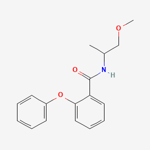 molecular formula C17H19NO3 B3954510 N-(2-methoxy-1-methylethyl)-2-phenoxybenzamide 