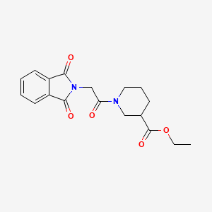 ethyl 1-[(1,3-dioxo-1,3-dihydro-2H-isoindol-2-yl)acetyl]-3-piperidinecarboxylate