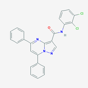molecular formula C25H16Cl2N4O B395454 N-(2,3-dichlorophenyl)-5,7-diphenylpyrazolo[1,5-a]pyrimidine-3-carboxamide 
