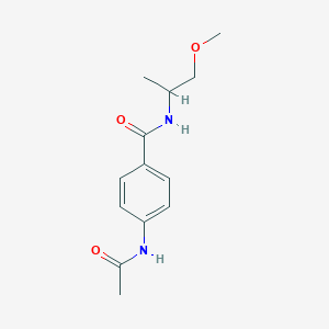 4-(acetylamino)-N-(2-methoxy-1-methylethyl)benzamide