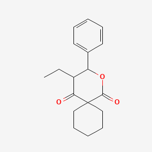 4-ethyl-3-phenyl-2-oxaspiro[5.5]undecane-1,5-dione