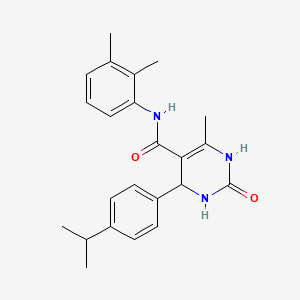 molecular formula C23H27N3O2 B3954560 N-(2,3-dimethylphenyl)-4-(4-isopropylphenyl)-6-methyl-2-oxo-1,2,3,4-tetrahydro-5-pyrimidinecarboxamide 