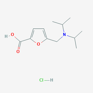 molecular formula C12H20ClNO3 B3954568 5-[(diisopropylamino)methyl]-2-furoic acid hydrochloride 