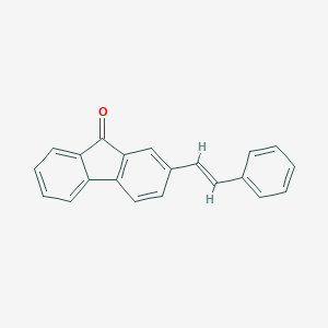 molecular formula C21H14O B395461 2-(2-phenylvinyl)-9H-fluoren-9-one 