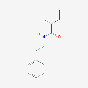 molecular formula C13H19NO B3954617 2-methyl-N-(2-phenylethyl)butanamide 