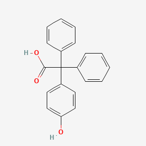 molecular formula C20H16O3 B3954633 (4-hydroxyphenyl)(diphenyl)acetic acid 