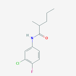 N-(3-chloro-4-fluorophenyl)-2-methylpentanamide