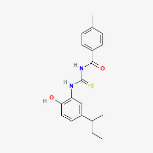 N-{[(5-sec-butyl-2-hydroxyphenyl)amino]carbonothioyl}-4-methylbenzamide