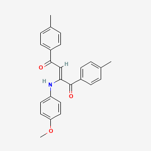 2-[(4-methoxyphenyl)amino]-1,4-bis(4-methylphenyl)-2-butene-1,4-dione