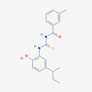 N-{[(5-sec-butyl-2-hydroxyphenyl)amino]carbonothioyl}-3-methylbenzamide