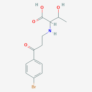 molecular formula C13H16BrNO4 B3954728 N-[3-(4-bromophenyl)-3-oxopropyl]threonine 