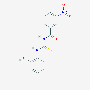 N-{[(2-hydroxy-4-methylphenyl)amino]carbonothioyl}-3-nitrobenzamide