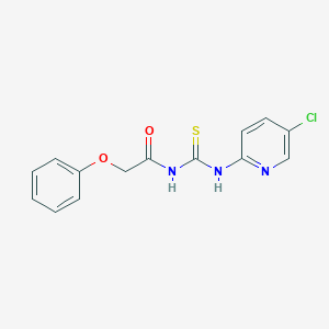 molecular formula C14H12ClN3O2S B3954767 N-{[(5-chloro-2-pyridinyl)amino]carbonothioyl}-2-phenoxyacetamide 