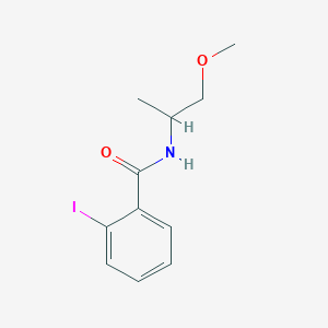 molecular formula C11H14INO2 B3954774 2-iodo-N-(2-methoxy-1-methylethyl)benzamide 