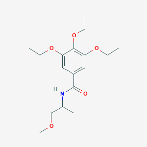 3,4,5-triethoxy-N-(2-methoxy-1-methylethyl)benzamide