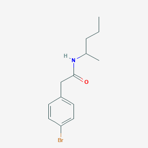 2-(4-bromophenyl)-N-(1-methylbutyl)acetamide