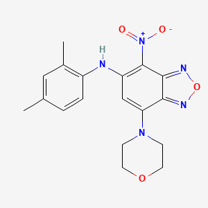 molecular formula C18H19N5O4 B3954887 N-(2,4-dimethylphenyl)-7-(4-morpholinyl)-4-nitro-2,1,3-benzoxadiazol-5-amine 