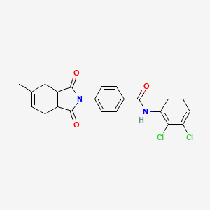 N-(2,3-dichlorophenyl)-4-(5-methyl-1,3-dioxo-1,3,3a,4,7,7a-hexahydro-2H-isoindol-2-yl)benzamide