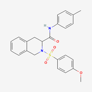 molecular formula C24H24N2O4S B3954900 2-[(4-methoxyphenyl)sulfonyl]-N-(4-methylphenyl)-1,2,3,4-tetrahydro-3-isoquinolinecarboxamide 