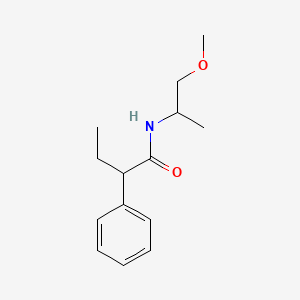 molecular formula C14H21NO2 B3954972 N-(2-methoxy-1-methylethyl)-2-phenylbutanamide 