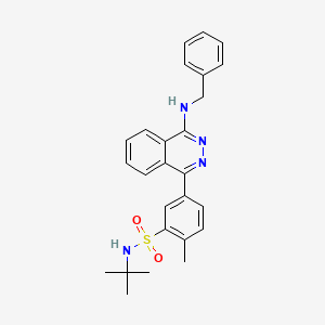 molecular formula C26H28N4O2S B3954973 5-[4-(benzylamino)-1-phthalazinyl]-N-(tert-butyl)-2-methylbenzenesulfonamide 