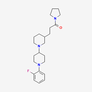 1'-(2-fluorophenyl)-3-[3-oxo-3-(1-pyrrolidinyl)propyl]-1,4'-bipiperidine