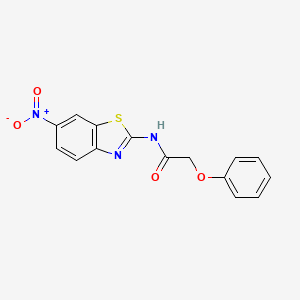 N-(6-nitro-1,3-benzothiazol-2-yl)-2-phenoxyacetamide