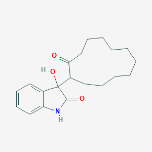 molecular formula C20H27NO3 B395512 3-hydroxy-3-(2-oxocyclododecyl)-1,3-dihydro-2H-indol-2-one 
