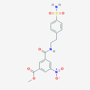 methyl 3-[({2-[4-(aminosulfonyl)phenyl]ethyl}amino)carbonyl]-5-nitrobenzoate