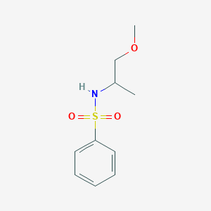 molecular formula C10H15NO3S B3955136 N-(2-methoxy-1-methylethyl)benzenesulfonamide 