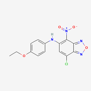 7-chloro-N-(4-ethoxyphenyl)-4-nitro-2,1,3-benzoxadiazol-5-amine