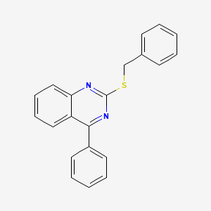 molecular formula C21H16N2S B3955149 2-(benzylthio)-4-phenylquinazoline 