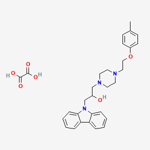 1-(9H-carbazol-9-yl)-3-{4-[2-(4-methylphenoxy)ethyl]-1-piperazinyl}-2-propanol ethanedioate (salt)