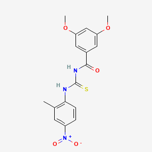 3,5-dimethoxy-N-{[(2-methyl-4-nitrophenyl)amino]carbonothioyl}benzamide