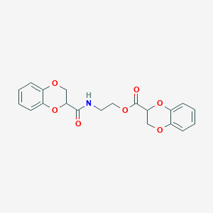 2-[(2,3-dihydro-1,4-benzodioxin-2-ylcarbonyl)amino]ethyl 2,3-dihydro-1,4-benzodioxine-2-carboxylate