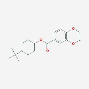 molecular formula C19H26O4 B395526 4-Tert-butylcyclohexyl 2,3-dihydro-1,4-benzodioxine-6-carboxylate 