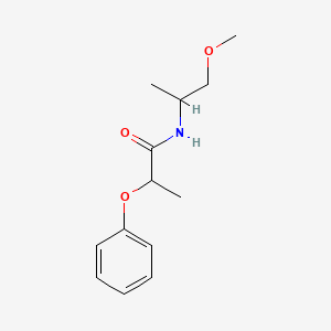 molecular formula C13H19NO3 B3955267 N-(2-methoxy-1-methylethyl)-2-phenoxypropanamide 