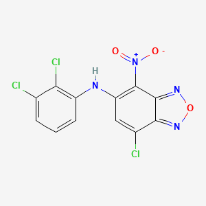 7-chloro-N-(2,3-dichlorophenyl)-4-nitro-2,1,3-benzoxadiazol-5-amine