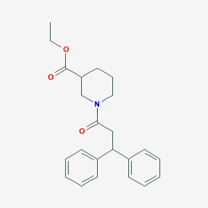 molecular formula C23H27NO3 B3955293 ethyl 1-(3,3-diphenylpropanoyl)-3-piperidinecarboxylate 