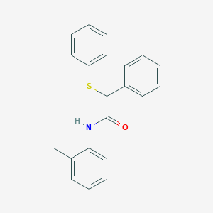 N-(2-methylphenyl)-2-phenyl-2-(phenylthio)acetamide